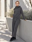 custom adjustable hem lounge trousers